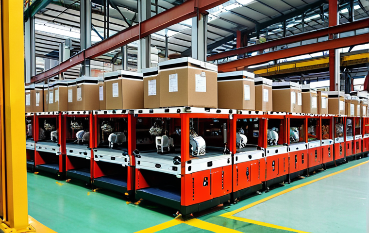 **Prompt 1: Modern Malaysian Industrial Automation**
A highly efficient, modern manufacturing factory in Malaysia. Industrial robotic arms are synchronously performing precision welding, assembly, and painting on an automotive production line, reminiscent of a plant in Shah Alam. In a separate section, autonomous mobile robots (AMRs) are zipping across a clean, organized warehouse floor in the Klang Valley, efficiently moving stacked boxes and inventory. The scene is brightly lit, showcasing an atmosphere of high productivity, consistency, and technological advancement in a Malaysian industrial setting. Realistic, detailed, industrial photography.