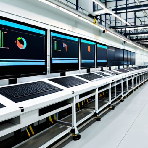 Smart Factory Integration**

"A bright, modern factory floor in Johor, Malaysia. Engineers in appropriate work attire monitor large screens displaying real-time data analytics of the production line. Visible are smart sensors on machinery. Safe for work, appropriate content, fully clothed, professional setting, perfect anatomy, natural proportions, family-friendly, high-quality render, professional."

**
