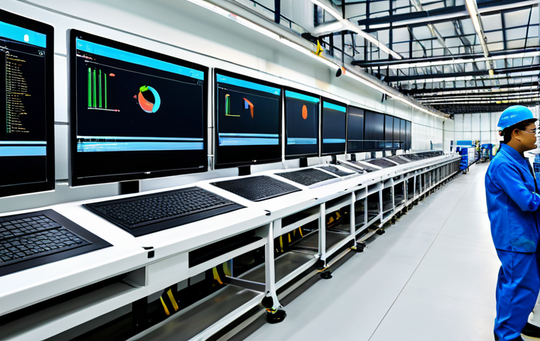 Smart Factory Integration**

"A bright, modern factory floor in Johor, Malaysia. Engineers in appropriate work attire monitor large screens displaying real-time data analytics of the production line. Visible are smart sensors on machinery. Safe for work, appropriate content, fully clothed, professional setting, perfect anatomy, natural proportions, family-friendly, high-quality render, professional."

**