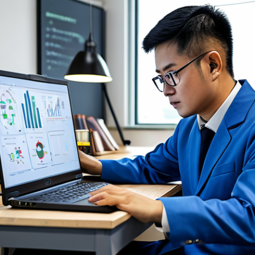 Skill Development**

"A motivated Malaysian factory automation engineer, fully clothed in professional attire, studying online courses on a laptop at a desk, books and diagrams in the background, depicting AI, IoT, and robotics. Safe for work, appropriate content, perfect anatomy, natural pose, professional learning environment, high quality."

**